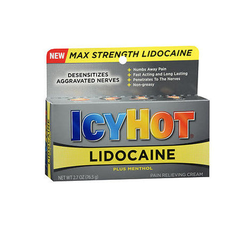 Icy Hot, Lidocaine Pain Relieving Cream, 2.7 Oz Icy Hot