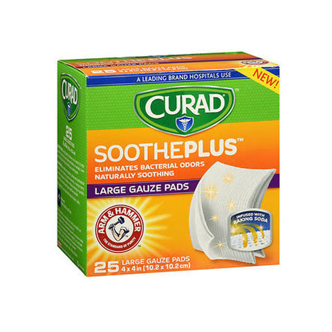 Curad, Sootheplus Large Gauze Pads, 25 Each Curad
