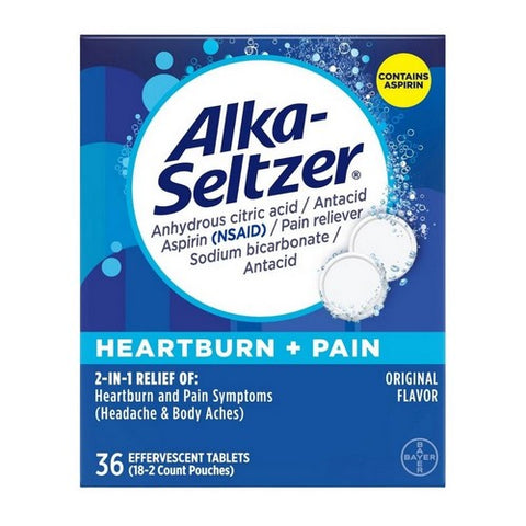 Alka-Seltzer, Fever Reducer Original Effervescent, 36 Tablets Alka-Seltzer