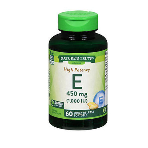 Nature's Truth, High Potency E Softgels, 1000 IU, 60 Caps Nature's Truth