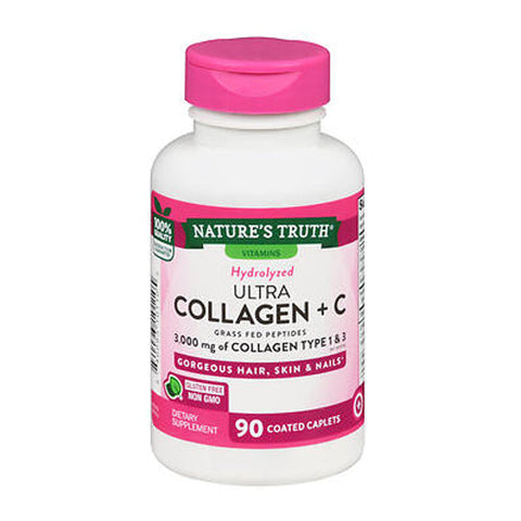 Nature's Truth, Hydrolyzed Ultra Collagen + C, 1000 Mg, 90 Caps Nature's Truth