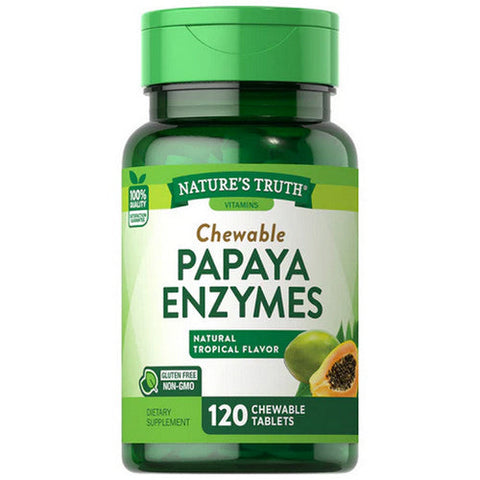 Nature's Truth, Chewable Papaya Enzyme, 120 Tabs Nature's Truth