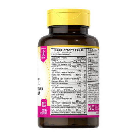 Sundance, ABC Complete Women'S Multivitamin & Mineral Formula Coated Caplets, 60 Tabs Sundance