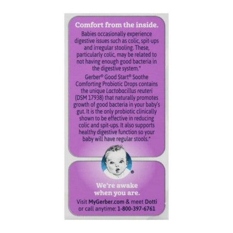 Gerber, Good Start Soothe Baby Comforting Probiotic Drops, 0.34 Oz Gerber