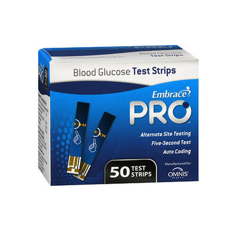 Embrace, Blood Glucose Test Strips, Box Of 50 Embrace