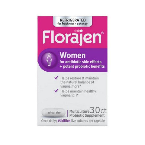 Florajen, Women High Potency Daily  Multiculture Probiotic, 30 Caps Florajen