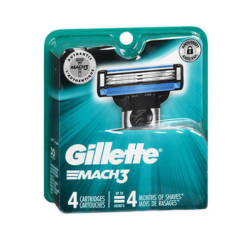 Gillette, Mens Razor Blade Refills, 4 Each Gillette
