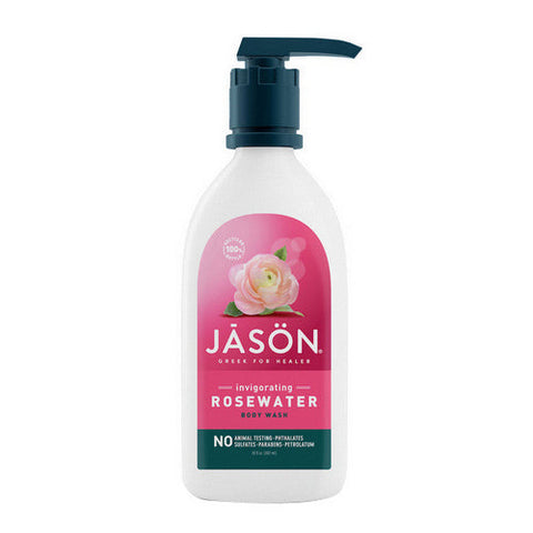 Jason Natural Products, Body Wash Satin, Glycerine Rose 30 Fl Oz Jason Natural Products