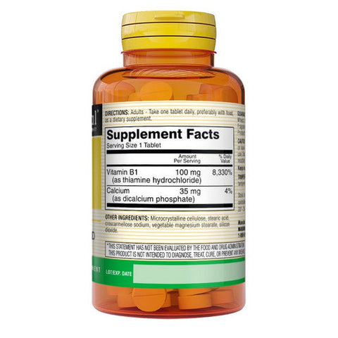 Mason, Vitamin B-1, 100 mg, 100 Tabs Mason