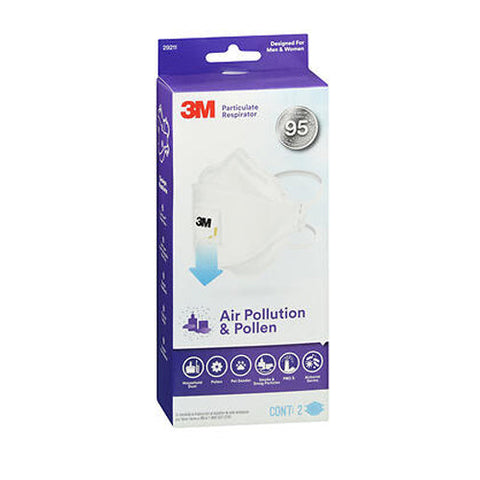 3M, Air Pollution & Pollen Particulate Respirator, 2 Each 3M