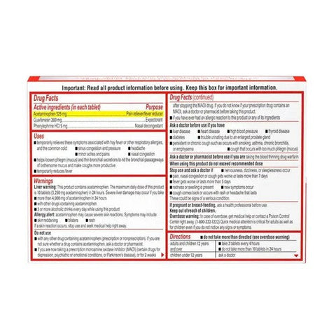 Sudafed Pe, Head Congestion And Mucus Tablets, 24 Caplets Sudafed Pe