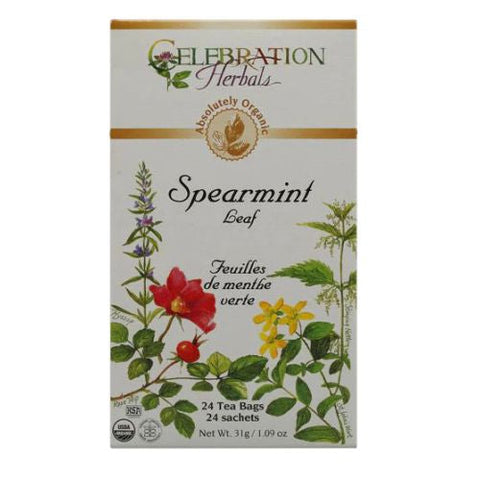 Celebration Herbals, Organic Spearmint Leaf Tea, 24 Bags Celebration Herbals