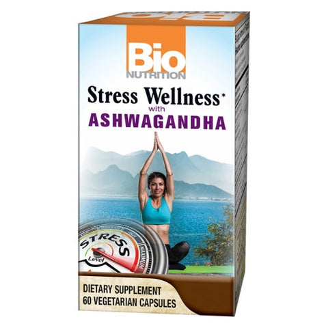 Bio Nutrition Inc, Stress Wellness w/ Ashwaganda, 60 Veg Caps Bio Nutrition Inc