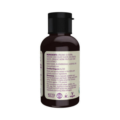 Now Foods, Organic Chocolate Liquid Monk Fruit, 1.8 Oz Now Foods