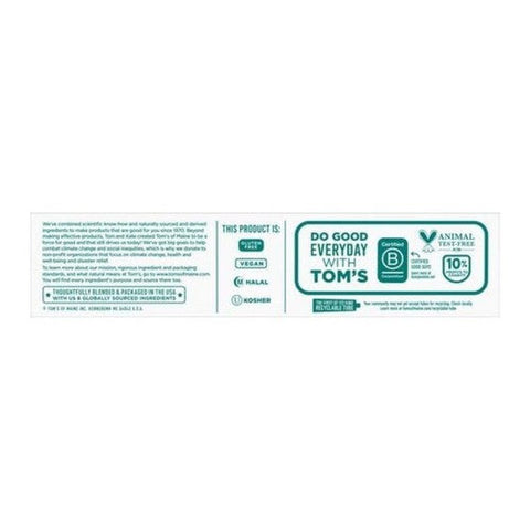 Tom's Of Maine, Luminous White Anticavity Toothpaste With Fluoride Clean Mint, 4  Oz Tom's Of Maine