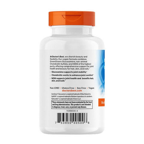 Doctors Best, Vegan Glucosamine Chondroitin MSM, 120 Veggie Caps Doctors Best