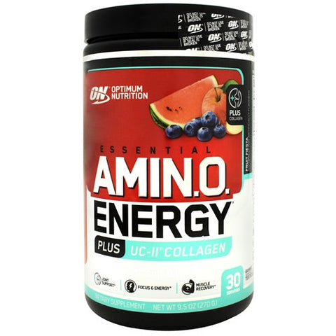 Optimum Nutrition, Amino Energy + UC II Collagen, Fruit Fiesta 9.5 Oz Optimum Nutrition