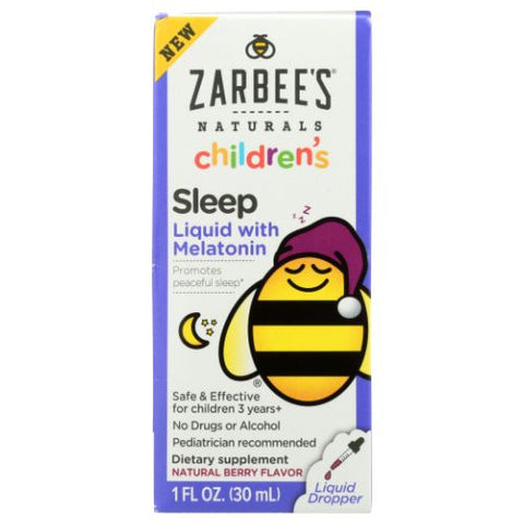 Zarbees, Kid'S Sleep Liquid With Melatonin Natural Berry, 1 Oz Zarbees