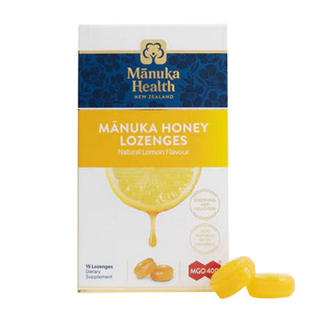 Manuka Health, Honey & Lemon  Lozenges, 15 Count Manuka Health