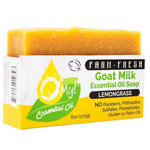 O MY!, Goat Milk Essential Oil Soap, 0, Lemongrass, 6 Oz O MY!