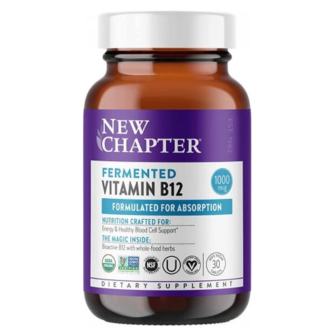 New Chapter, Fermented Vitamin B12, 30 Count New Chapter