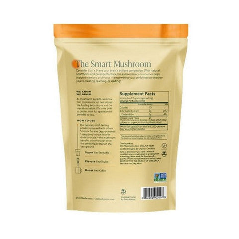 Om Mushrooms, Mushroom Superfood Lion's Mane Powder, Lion's Mane 60 Grams Om Mushrooms