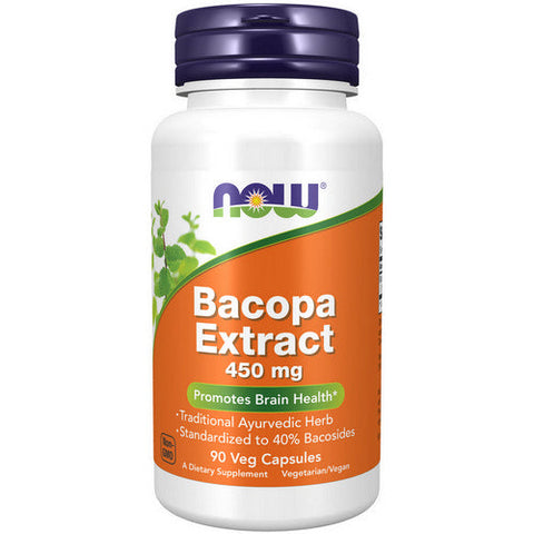 Now Foods, Bacopa Extract, 450mg, 90 Veg Caps Now Foods