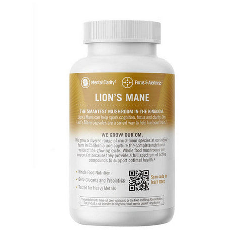 Om Mushrooms, Lion'S Mane Superfood, 667 Mg, 90 Veg Caps Om Mushrooms