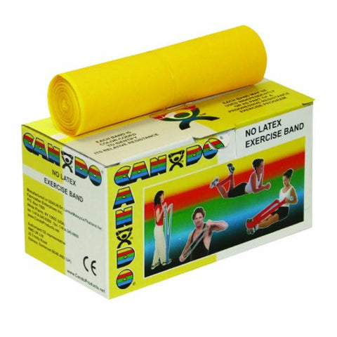 Fabrication Enterprises, Exercise Resistance Band Yellow 5 Inch X 6 Yard X-Light Resistance 10-5611, 1 Each Fabrication Enterprises