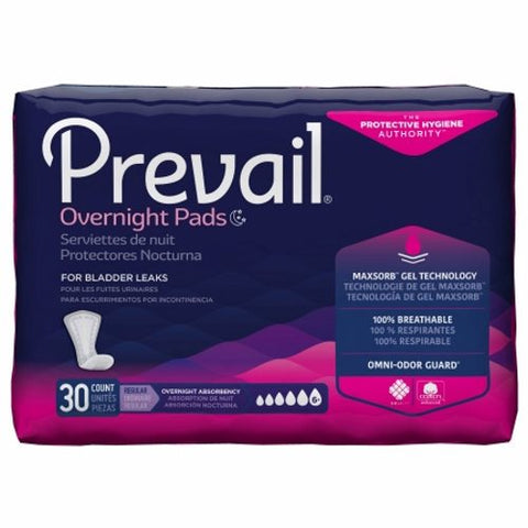 First Quality, Bladder Control Pad 16 Inch Length Heavy Absorbency Polymer Core PVX-120, Count of 30 First Quality