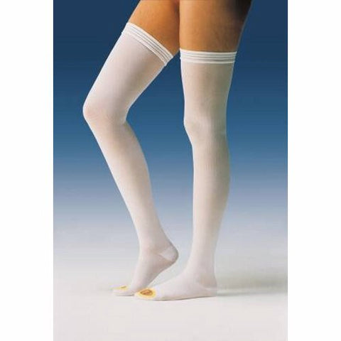 Bsn-Jobst, Anti-embolism Stockings JOBST  Anti-Em/GPT Thigh High Large / Short White Inspection Toe, Box Of 6 Bsn-Jobst