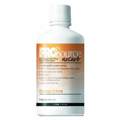 Medtrition, Protein Supplement ProSource NoCarb Orange CrÃ¨me Flavor 32 oz. Bottle Ready to Use, Count of 4 Medtrition