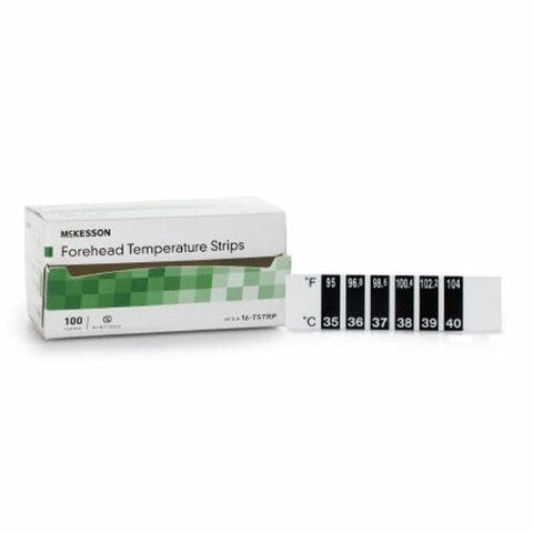 McKesson, Forehead Thermometer McKesson 94 to 104Ã‚Â°F LCD Strip, Case Of 24 McKesson