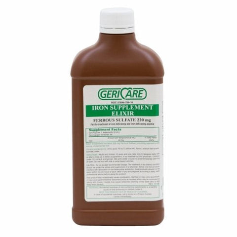 McKesson, Mineral Supplement Geri-Care Iron 220 mg Strength Liquid 16 oz., 16 oz. McKesson