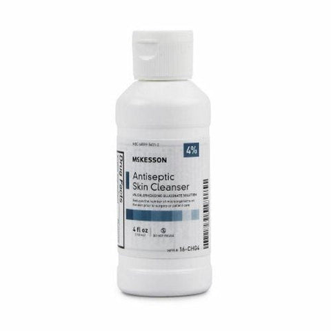 McKesson, Antiseptic Skin Cleanser McKesson 4 oz. Flip-Top Bottle 4% Strength CHG (Chlorhexidine Gluconate) /, Count of 48 McKesson