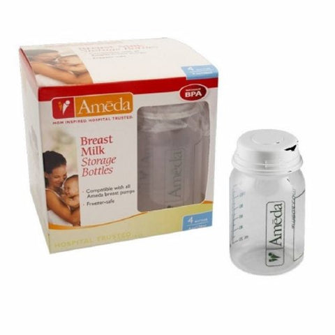 Breast Milk Storage Bottle Ameda 4 oz. Polypropylene 1 Each by Ameda