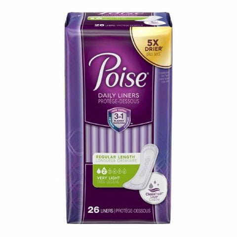 Poise, Bladder Control Pad 7-1/2 Inch, Case Of 8 Poise