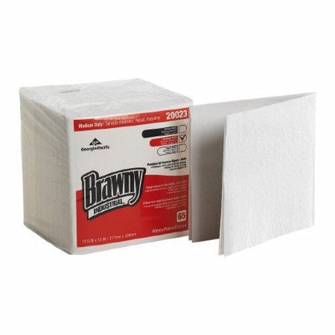 Georgia Pacific, Task Wipe Brawny Industrial  Medium Duty White NonSterile Double Re-Creped 12-1/2 X 13 Inch Disposab, Count of 1170 Georgia Pacific