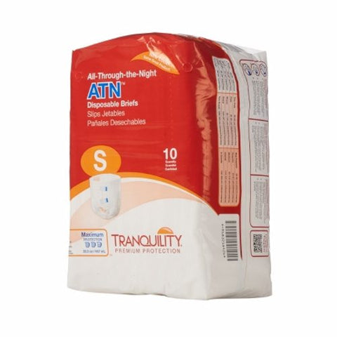 Tranquility, ATN Adult Small Unisex Disposable Incontinence Brief, Count of 10 Tranquility