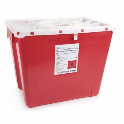 McKesson, Sharps Container McKesson Prevent  13-1/2 H X 17-3/10 W X 13 L Inch 8 Gallon Red, 8 Gallons McKesson