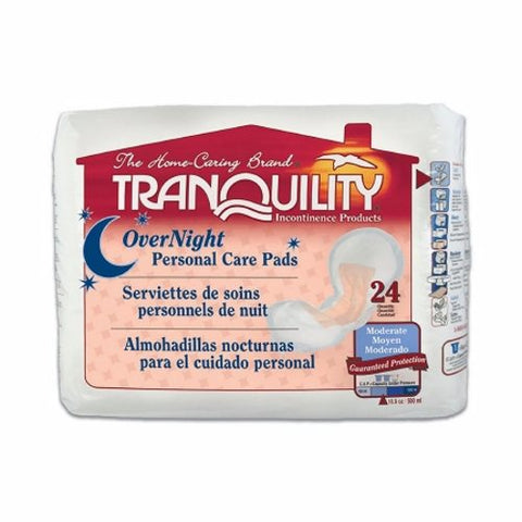 Tranquility, Bladder Control Pad Tranquility OverNight, Count of 24 Tranquility