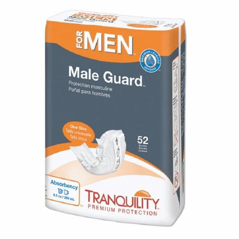 Principle Business Enterprises, Bladder Control Pad Tranquility  Male Guard 12-1/4 Inch Length Heavy Absorbency Peach Mat Core One S, Case Of 2 Principle Business Enterprises