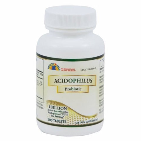 McKesson, Probiotic Dietary Supplement Health Star 100 per Bottle Capsule, Count of 1 McKesson
