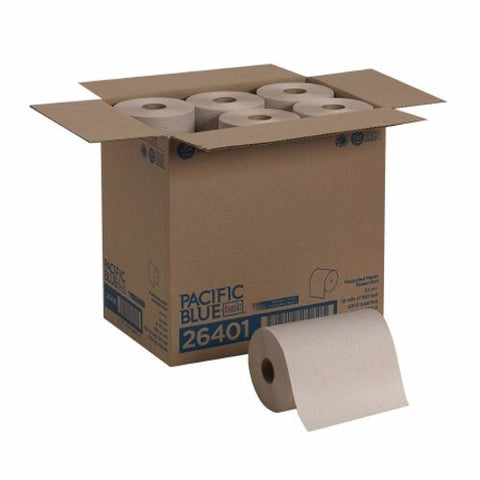 Paper Towel Pacific Blue Basic Hardwound Roll 7-7/8 Inch X 350 Foot Count of 12 by Georgia Pacific