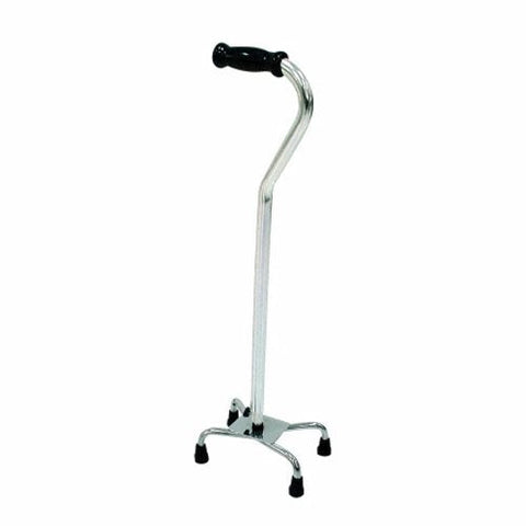 Drive Medical, Small Base Quad Cane drive Aluminum 30 to 39 Inch Height Chrome, Count of 1 Drive Medical