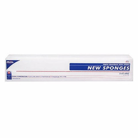 Dukal, NonWoven Sponge Dukal Polyester / Rayon 4-Ply 2 X 2 Inch Square NonSterile, Count of 40 Dukal
