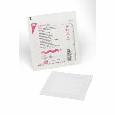 3M, Composite Dressing Medipore 6 X 6 Inch Square Sterile Nonwoven Backing, Box Of 25 3M
