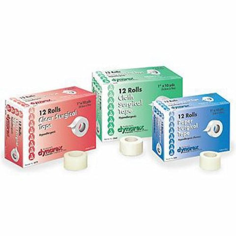 Dynarex, Medical Tape Dynarex  Porous 2 Inch X 10 Yard Transparent NonSterile, Box Of 6 Dynarex