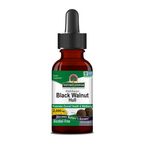 Nature's Answer, Black Walnut Hulls Alcohol Free Extract, 1 Oz Nature's Answer