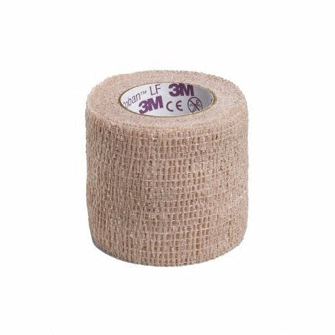 3M, Cohesive Bandage Coban LF 2 Inch X 5 Yard Self-Adherent Closure Tan NonSterile Standard Compression, Count of 1 3M